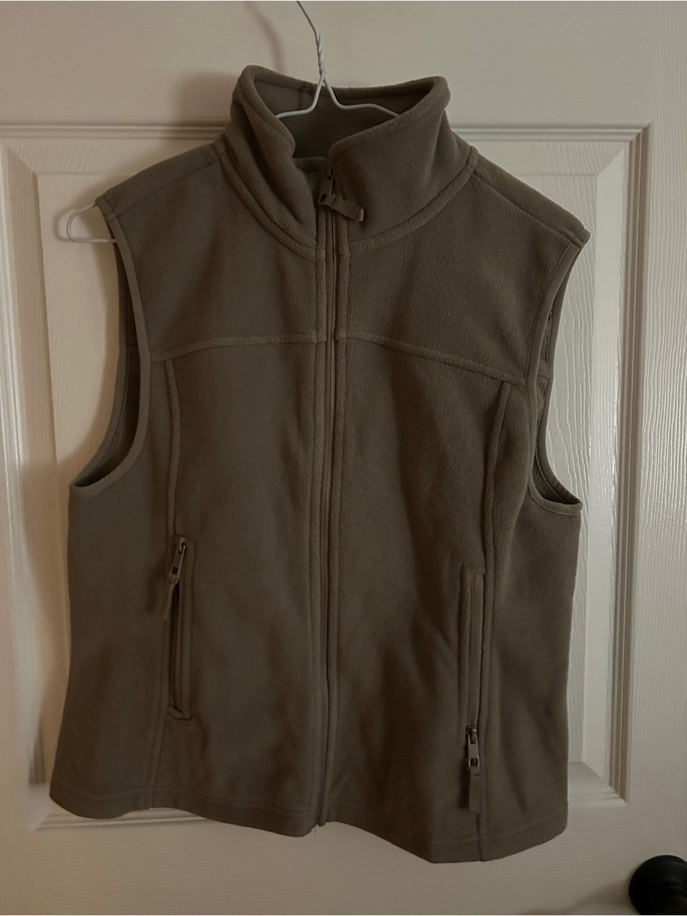 Ardene Brownish Gray Fleece Zip Vest